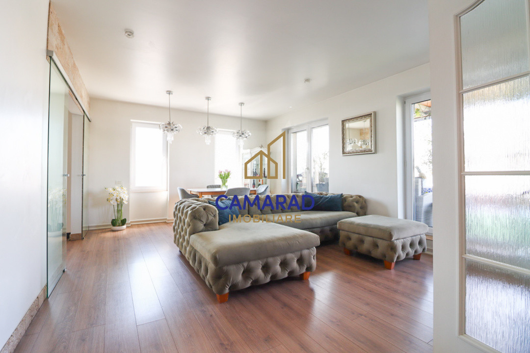 Penthouse 3 camere de vânzare | Terasa 121 mp | Metrou Dristor