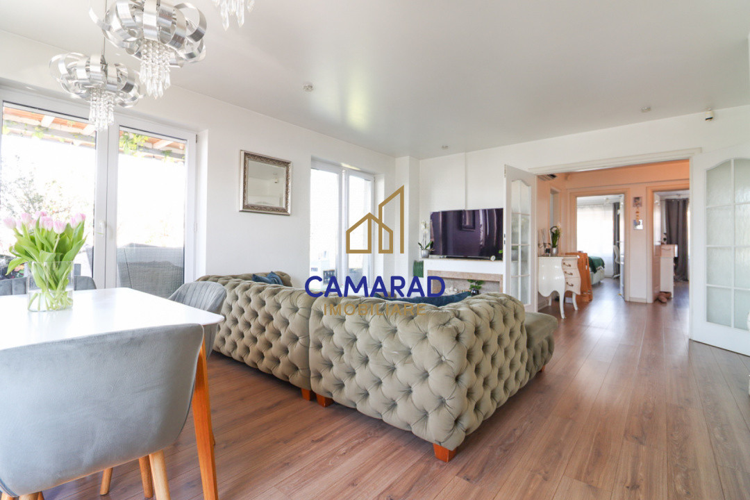 Penthouse 3 camere de vânzare | Terasa 121 mp | Metrou Dristor