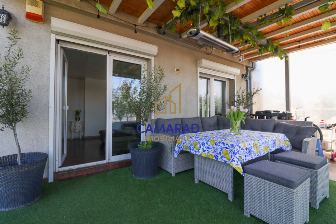 Penthouse 3 camere de vânzare | Terasa 121 mp | Metrou Dristor