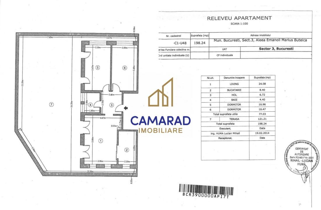 Penthouse spectaculos - 3 camere cu terasa 121 mp | Dristor – Vitan 