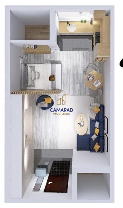 Studio modern de închiriat | Prima închiriere | Complex Cavar