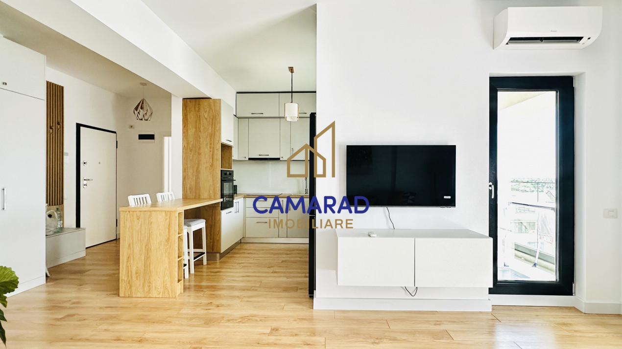 Apartament cu 2 camere spatios | Prima închiriere | Crystal North | Pipera