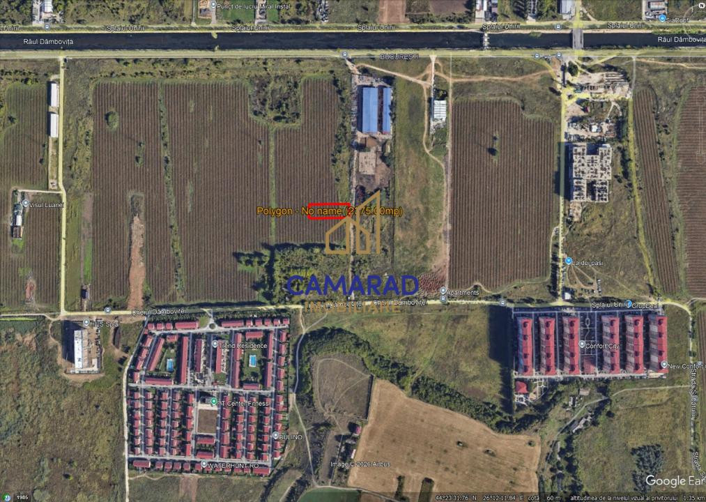 Teren intravilan 2.375 mp - SPLAIUL UNIRII - Popești-Leordeni 