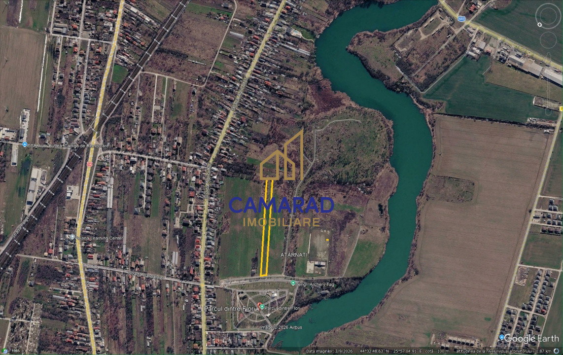 Teren 4694 mp Buftea | Potențial de extindere | intravilan - Parcul dintre Flori