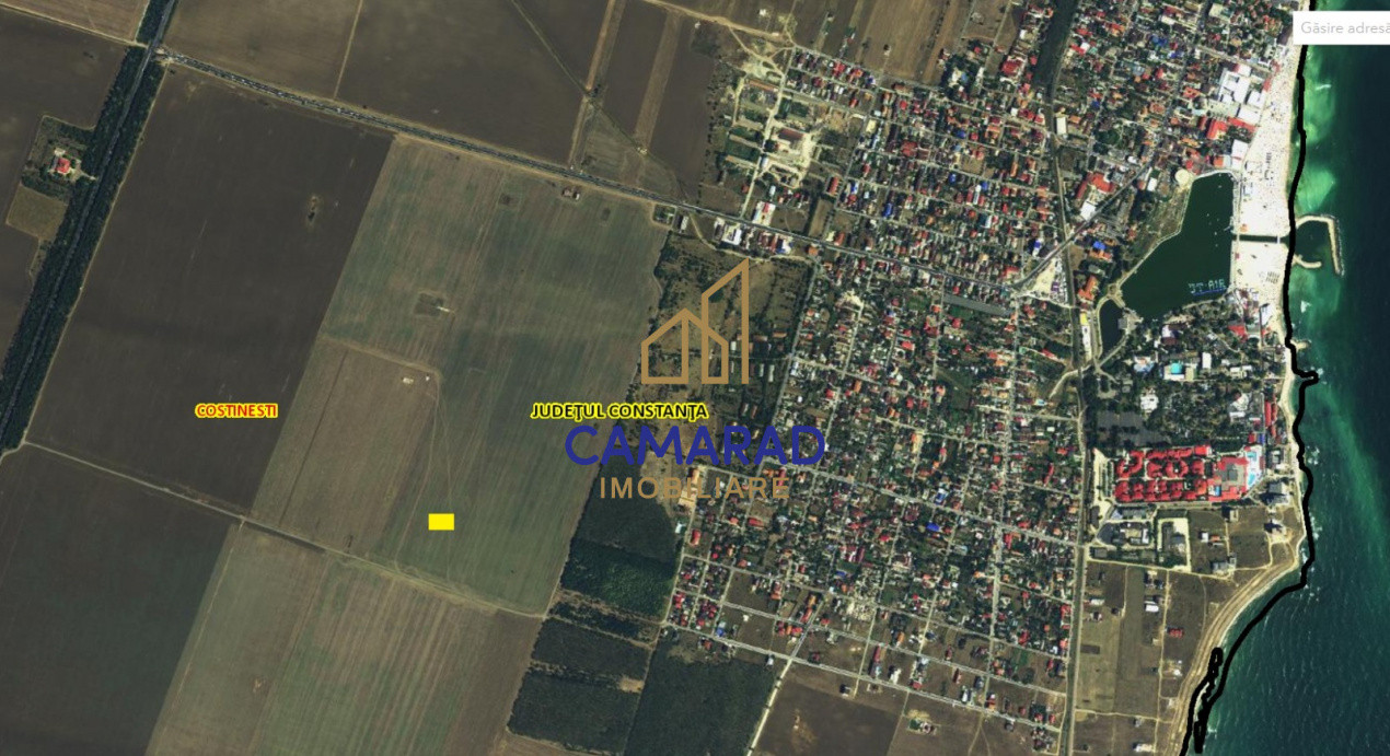 Teren de vânzare 2 loturi de 400 mp - 800 mp total - Schitu (Costinești)