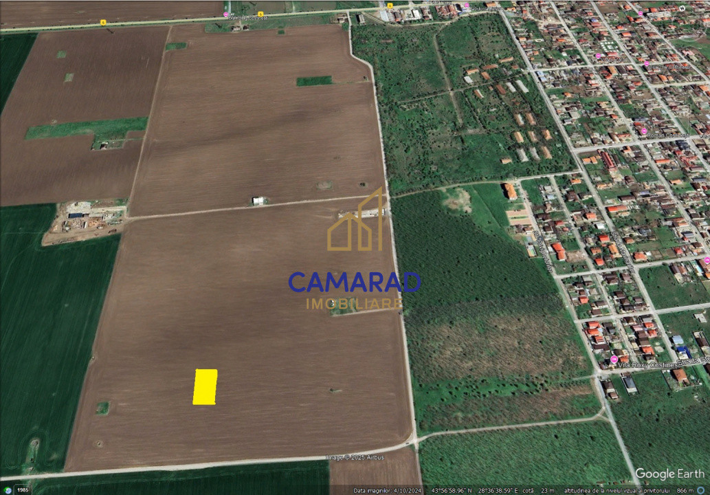 Teren de vânzare 2 loturi de 400 mp - 800 mp total - Schitu (Costinești)