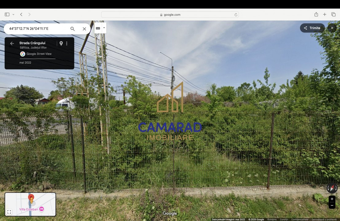 Teren intravilan de vânzare- deschidere DN1 55m | 2541 mp | Săftica, Balotești