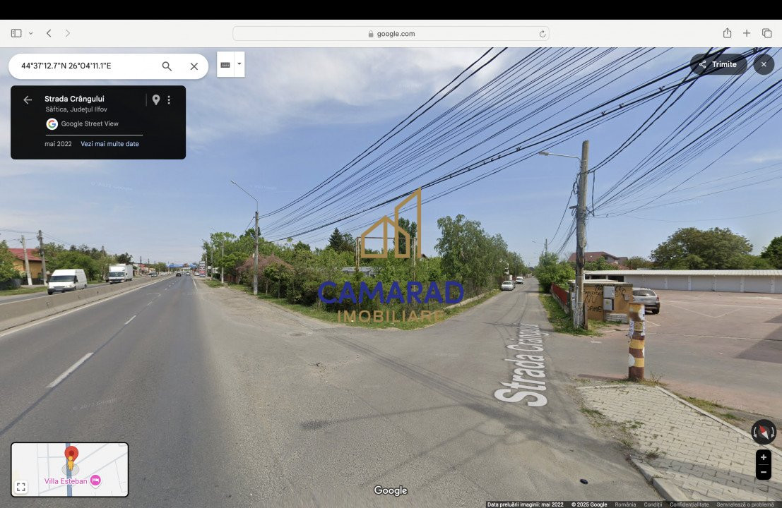 Teren intravilan de vânzare- deschidere DN1 55m | 2541 mp | Săftica, Balotești