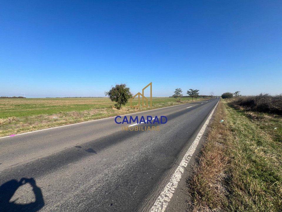 Teren de vanzare- deschidere DN4 138 m  –  Budesti, sat Gruiu - Calarasi