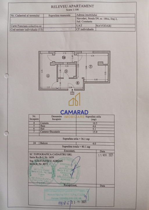 Studio modern de vânzare – Năvodari, Mamaia Nord