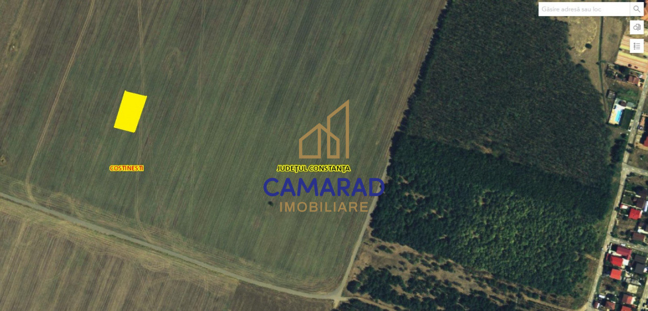 Teren de vânzare de 800 mp - Schitu (Costinești)