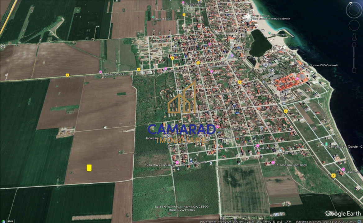 Teren de vânzare de 800 mp - Schitu (Costinești)