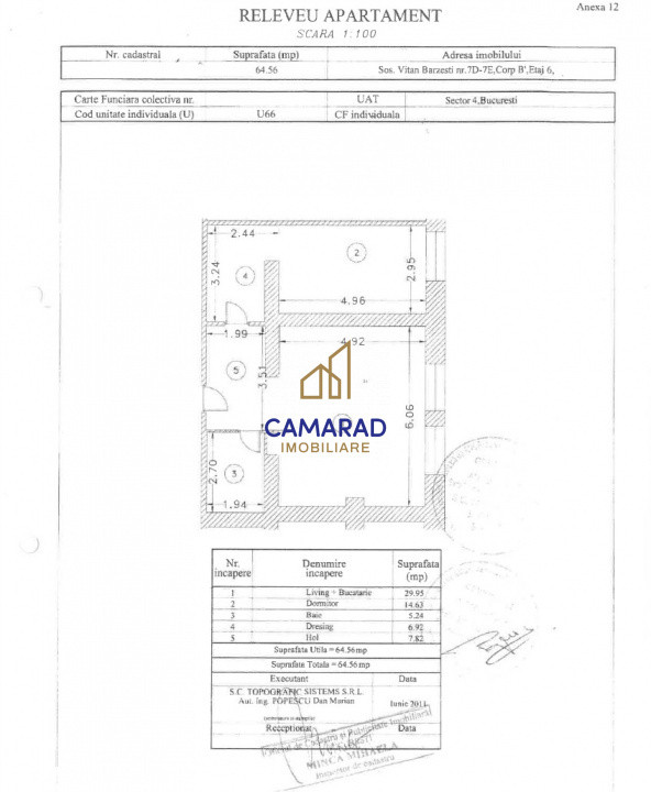 Apartament 2 camere de vânzare – Șoseaua Vitan-Bârzești 7D(fost Rin Grand Hotel)