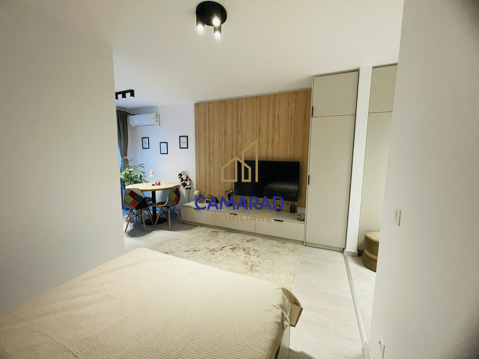 Garsoniera de închiriat Hils Brauner | Parcare  | Balcon | Metrou | Bloc 2023   